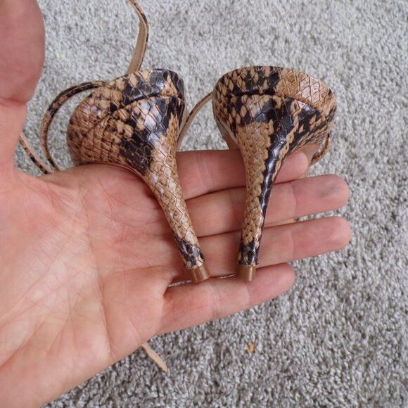 schutz ameena snakeskin heels 7 - Picture 10 of 12